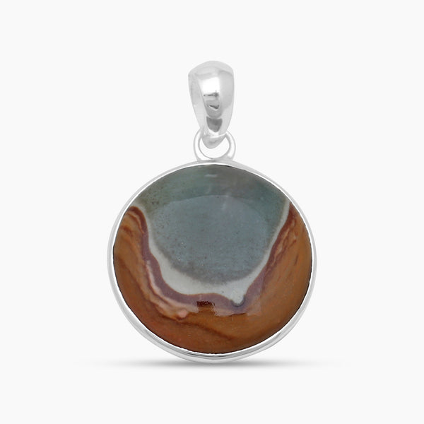 925 Silver Polychrome Jasper Pendants