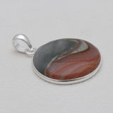 925 Silver Polychrome Jasper Pendants
