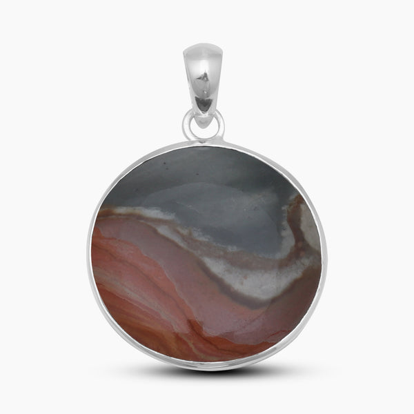 925 Silver Polychrome Jasper Pendants