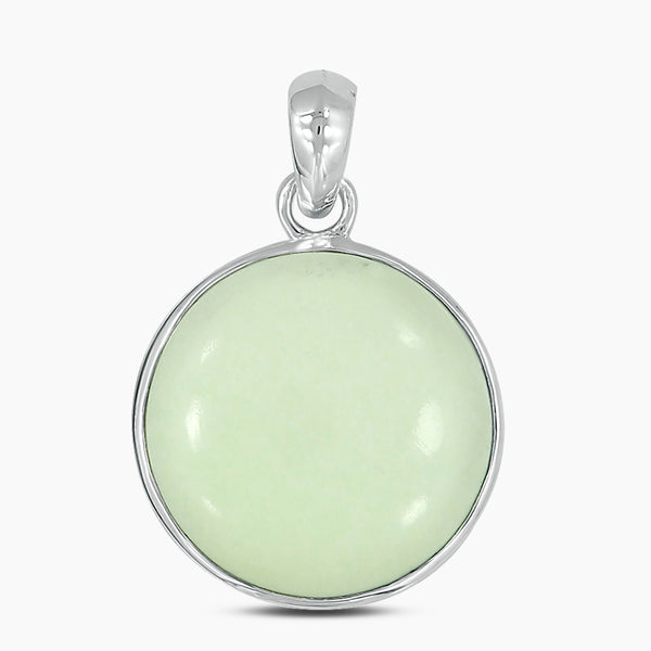 925 Silver Lemon Chrysoprase Pendants