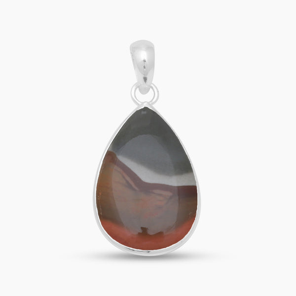 Polychrome Jasper Silver Pendants