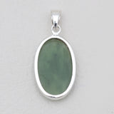 925 Sterling Silver Nephrite Jade Pendants