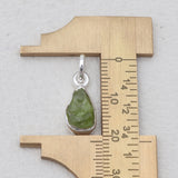 Green Peridot Silver Plain Pendants