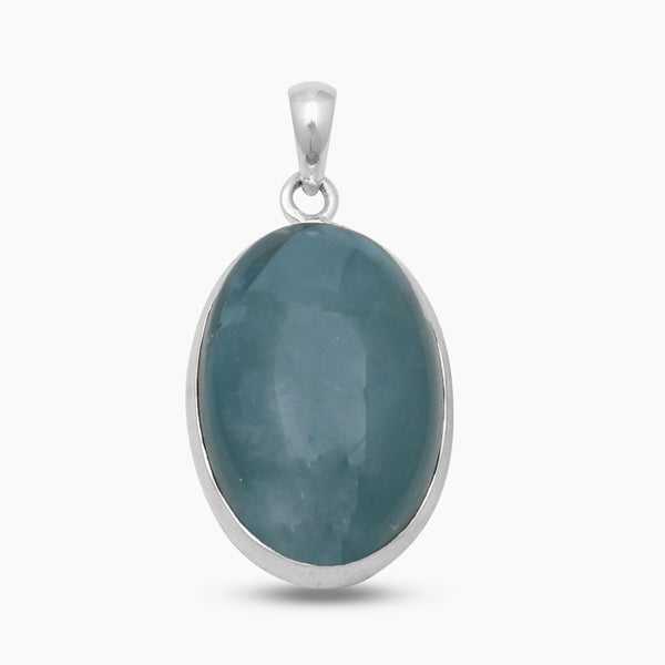 925 Sterling Silver Aquamarine Pendants