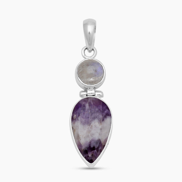 Amethyst Lace Silver Pendants
