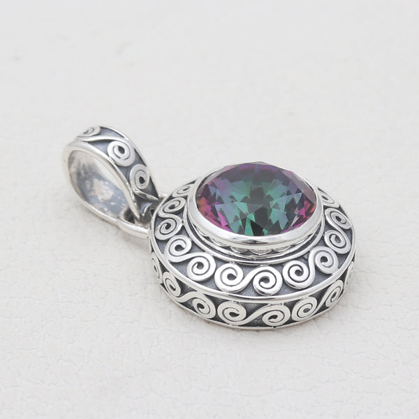 925 Sterling Silver Mystic Quartz Pendants