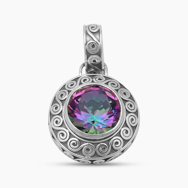 925 Sterling Silver Mystic Quartz Pendants