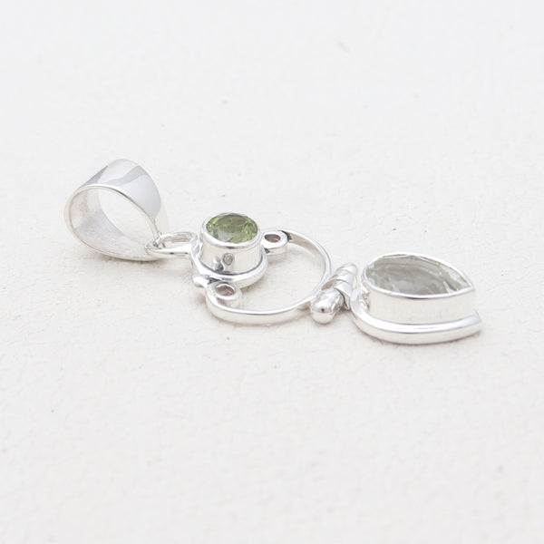 925 Sterling Silver Peridot Pendants