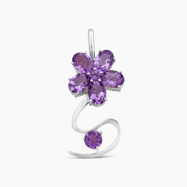 925 Sterling Silver Amethyst Pendants