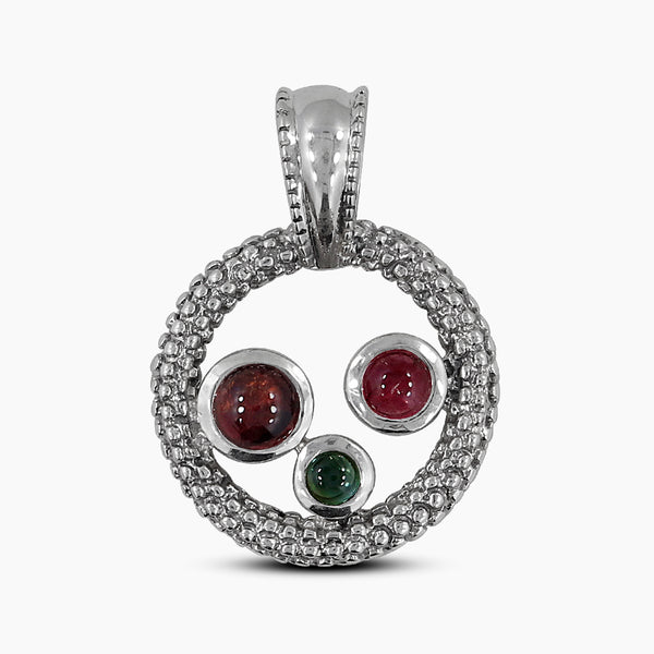925 Sterling Silver Garnet Pendants