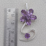 925 Sterling Silver Amethyst Pendants