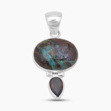 925 Sterling Silver Boulder Turquoise Pendants