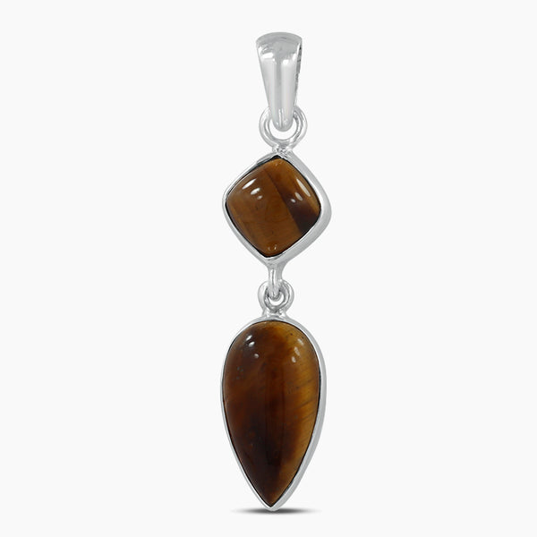 925 Sterling Silver Tiger Eye Pendants