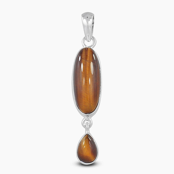 925 Sterling Silver Tiger Eye Pendants