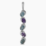 925 Silver Blue Topaz Pendants
