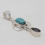 925 Sterling Silver Tibetan Turquoise Pendants