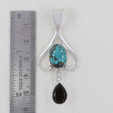 925 Sterling Silver Tibetan Turquoise Pendants