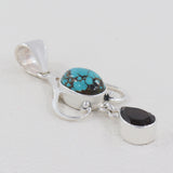 925 Sterling Silver Tibetan Turquoise Pendants