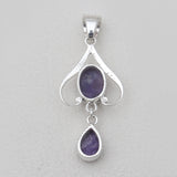 925 Sterling Silver Charoite Pendants