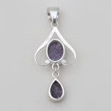 925 Sterling Silver Charoite Pendants