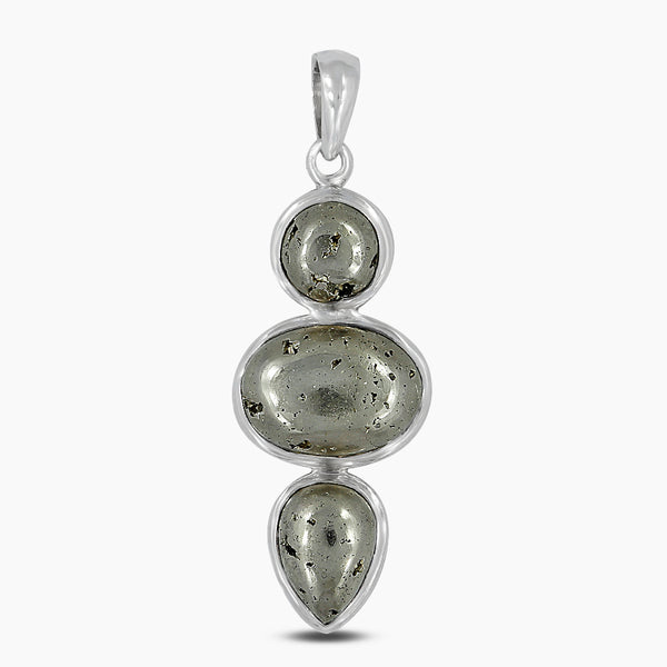 925 Sterling Silver Pyrite Pendants