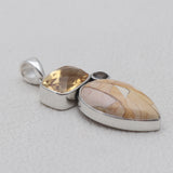 Brecciated Mookaite Silver Pendants