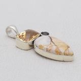 Brecciated Mookaite Silver Pendants