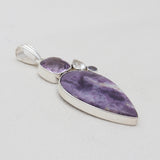 925 Sterling Silver Morado Opal Pendants