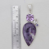 925 Sterling Silver Morado Opal Pendants