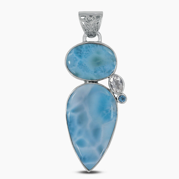 925 Sterling Silver Larimar Pendants