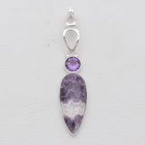925 Silver Amethyst Lace Pendants
