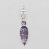 925 Silver Amethyst Lace Pendants