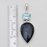 925 Silver Pietersite Jasper Pendants