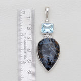 925 Silver Pietersite Jasper Pendants