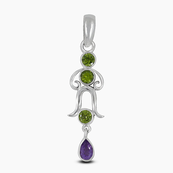 925 Sterling Silver Garnet Pendants