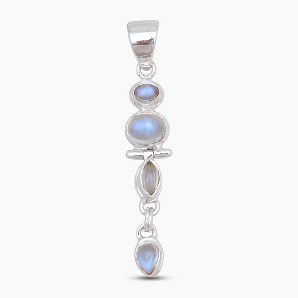 925 Silver Rainbow Moonstone Pendants