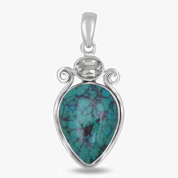 925 Sterling Silver Chrysocolla Pendants