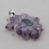 925 Sterling Silver Amethyst Stalactites Pendants