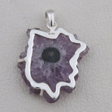 925 Sterling Silver Amethyst Stalactites Pendants