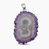 925 Sterling Silver Amethyst Stalactites Pendants