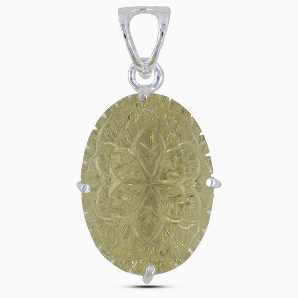 925 Sterling Silver Lemon Pendant