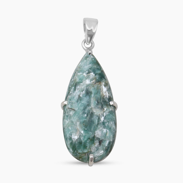 925 Sterling Silver Green Kyanite Pendants
