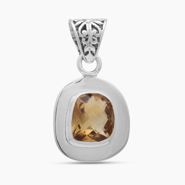 925 Sterling Silver Citrine Pendants