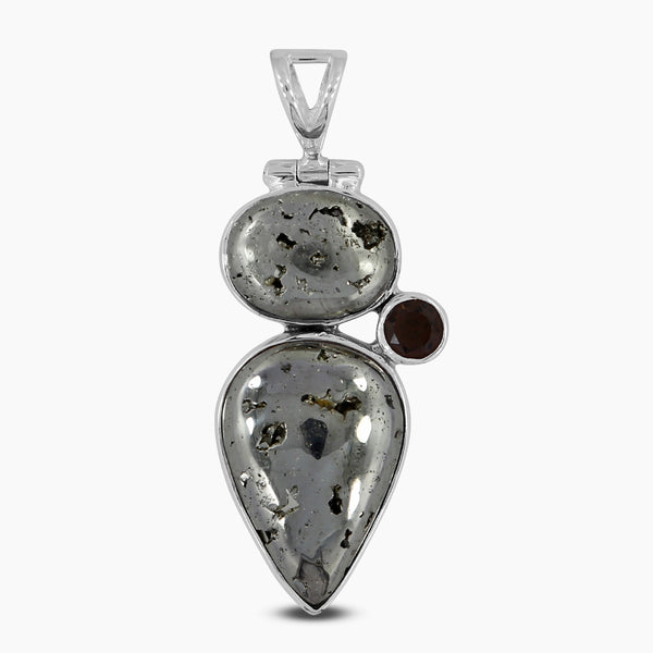 925 Sterling Silver Pyrite Pendants