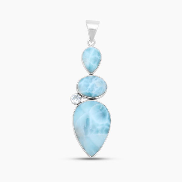 925 Sterling Silver Larimar Pendants