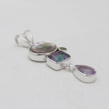 Abalone Shell & Mystic Silver Pendants