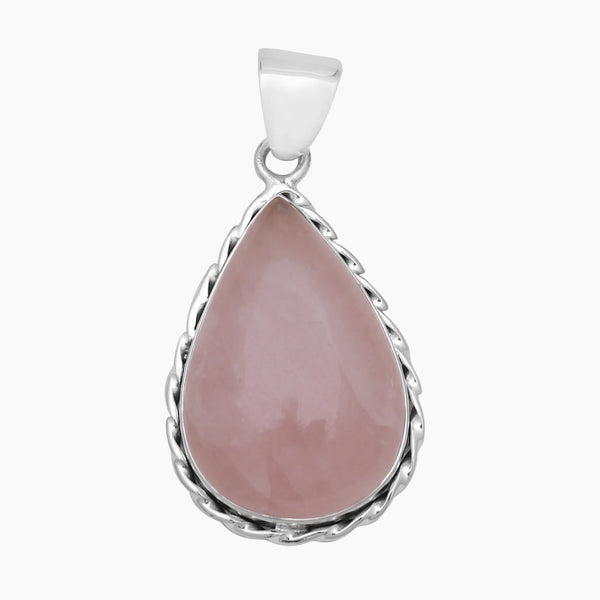 925 Sterling Silver Rose Quartz Pendants