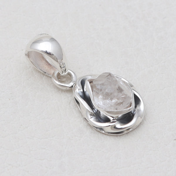 925 Sterling Silver Herkimer Quartz Pendants