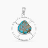 Mexican Turquoise Silver Pendants