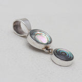 925 Sterling Silver Abalone Shell Pendants